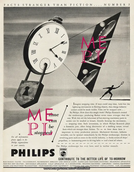 : 1953 U.S. Magazine Philips Advert : 1953 U.S. Magazine Philips Advert
