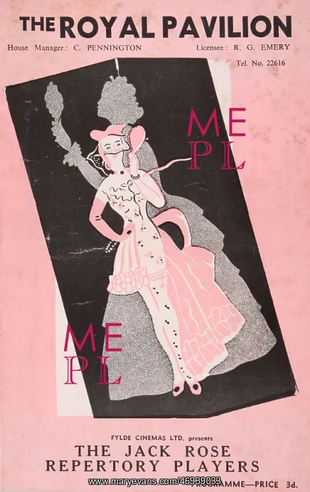 : 1955, the royal pavilion, theatre programme : 1955, the royal pavilion, theatre programme
