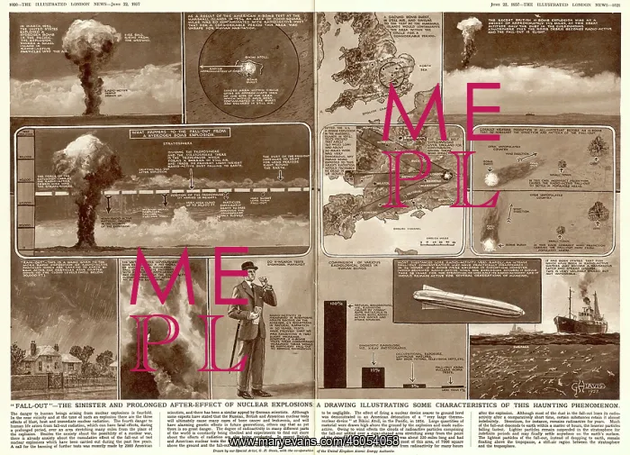 : 1957 nuclear test: Fall-out : 1957 nuclear test: Fall-out