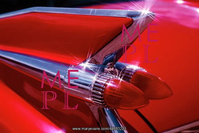  : 1959 Cadillac Red Rear Tail Rocket
