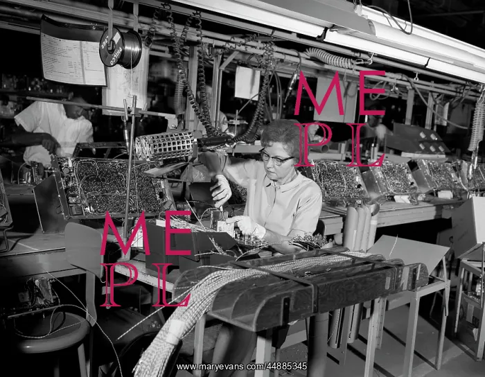  : 1960s Assembly Line For Wiring