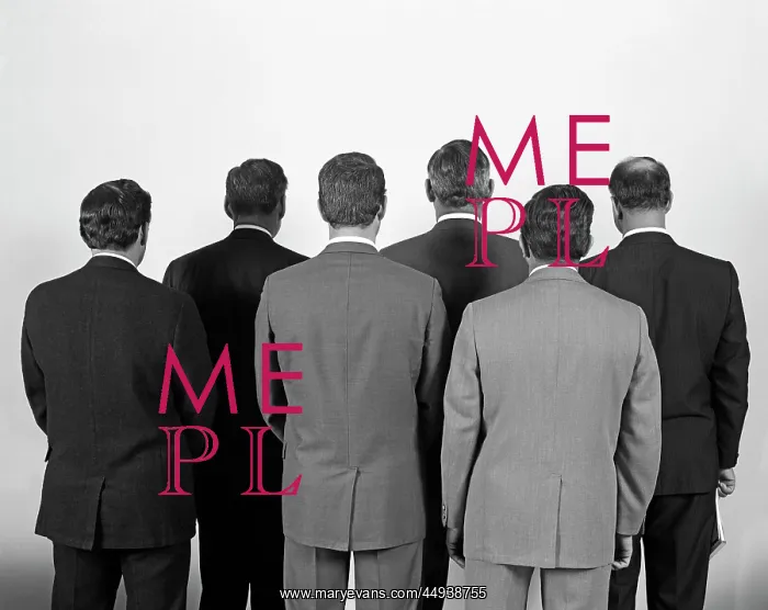 : 1960s Backview Of Six Buisness : 1960s Backview Of Six Buisness