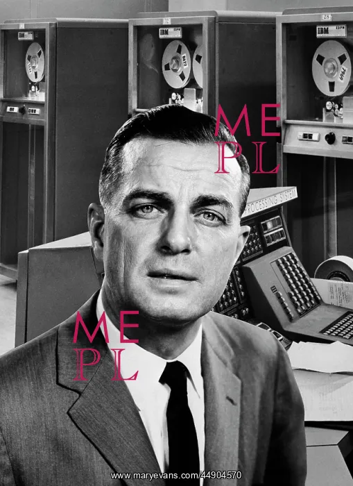 : 1960s Businessman Portrait Superimposed : 1960s Businessman Portrait Superimposed