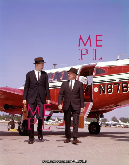 : 1960'S Two Businessmen In Suits : 1960'S Two Businessmen In Suits