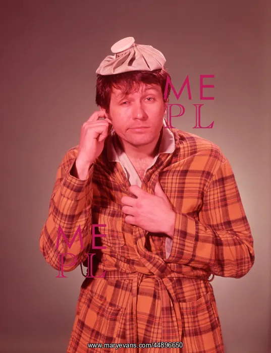  : 1960s Character Man Looking Sick