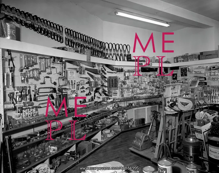  : 1960s Interior Of Hardware Store