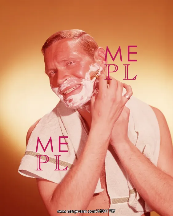  : 1960s Man Looking As If In Bathroom
