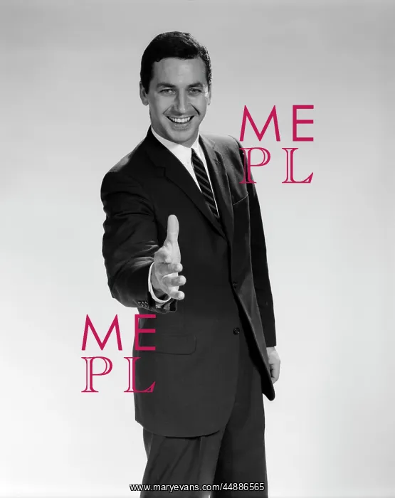  : 1960s Man In Suit Holding Hand