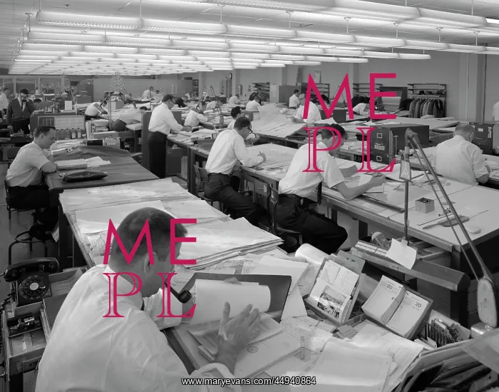  : 1960s Men In Engineering Office