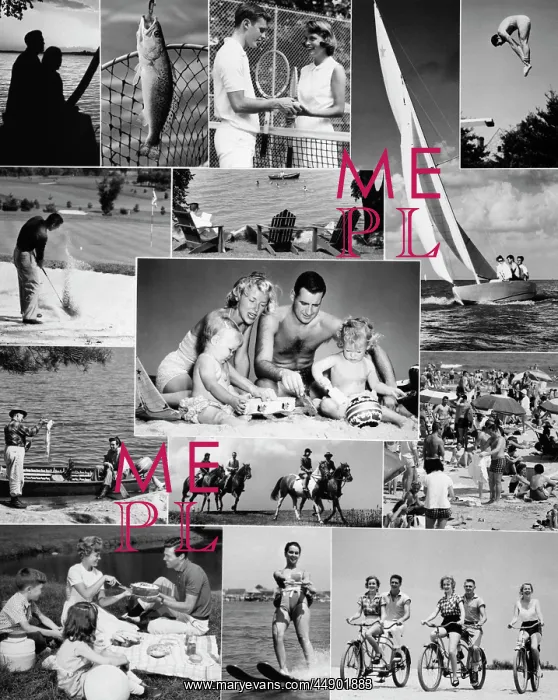 : 1960s Montage Of People Engaging : 1960s Montage Of People Engaging