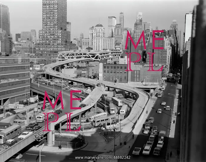  : 1960s Overhead Of Port Authority