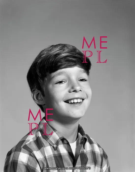  : 1960s Portrait Smiling Boy Wearing