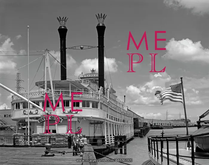 : 1960s River Queen Boat At Esplanade : 1960s River Queen Boat At Esplanade