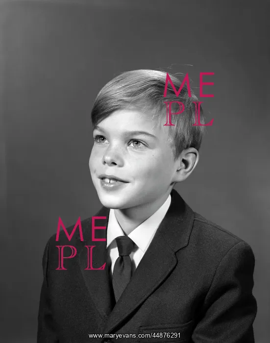  : 1960s Smiling Boy Wearing Suit