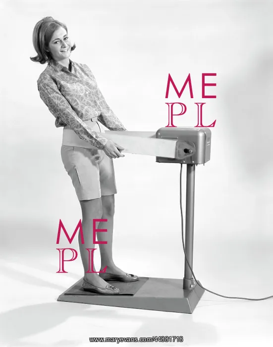 : 1960s Woman Standing On Exercise : 1960s Woman Standing On Exercise