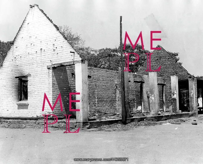 : 1961 - War Without Guns - The fire-destroyed remnants : 1961 - War Without Guns - The fire-destroyed remnants