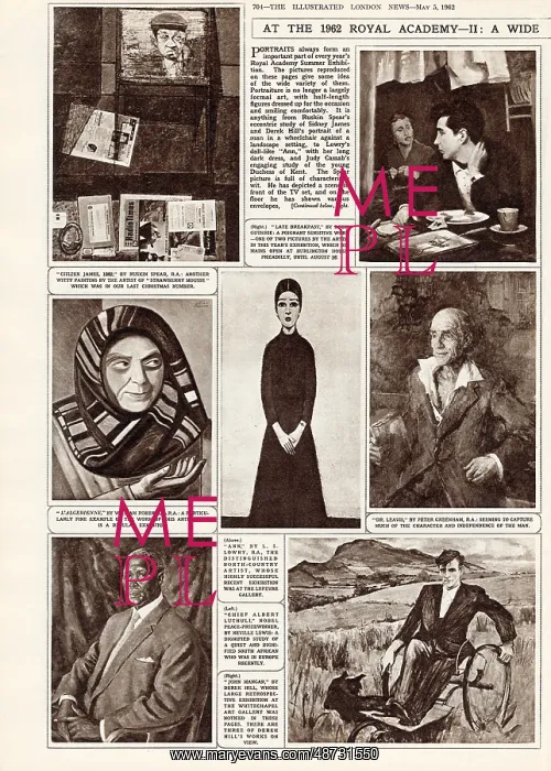 : 1962 Royal Academy Portraits : 1962 Royal Academy Portraits