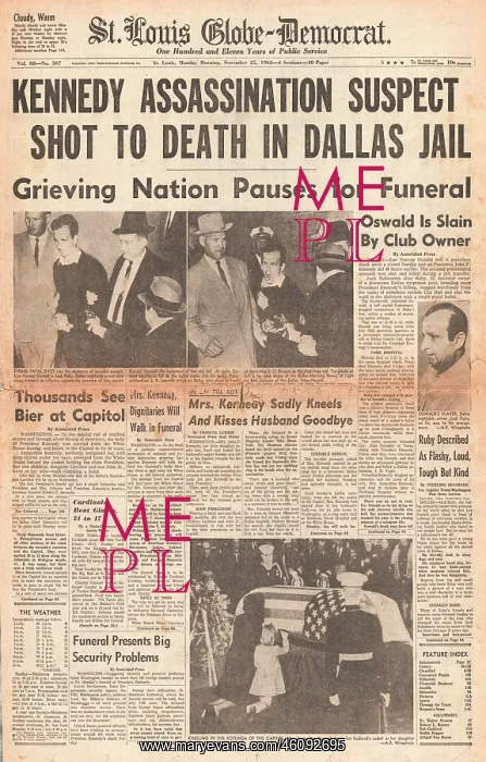 : 1963 Assassination of President Kennedy : 1963 Assassination of President Kennedy
