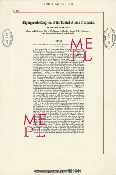 : 1965 Voting Rights Act. The full title of ? : 1965 Voting Rights Act. The full title of ?