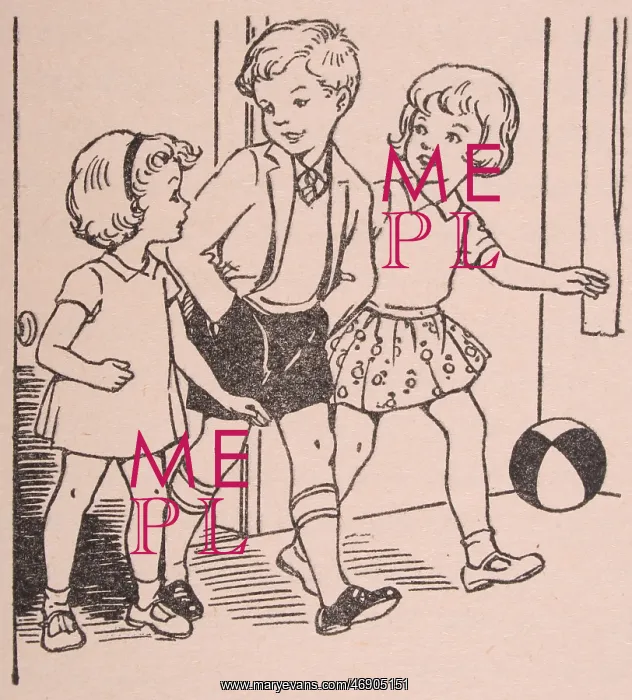 : 1966, Black and White Illustration, Children : 1966, Black and White Illustration, Children