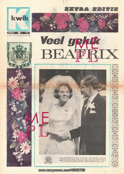 : 1966 Kwik Wedding of Princess Beatrix : 1966 Kwik Wedding of Princess Beatrix
