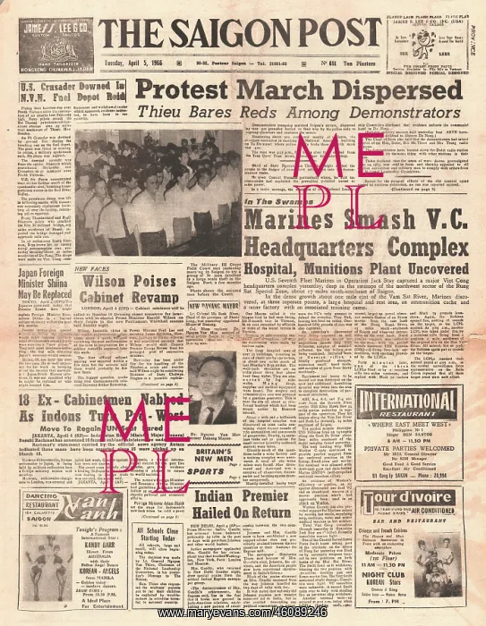 : 1966 The Saigon Post Vietnam War : 1966 The Saigon Post Vietnam War