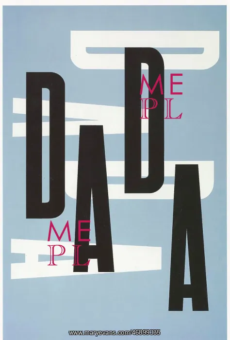 : 1967 graphics Paul Rand, Bookcover design Dada type : 1967 graphics Paul Rand, Bookcover design Dada type