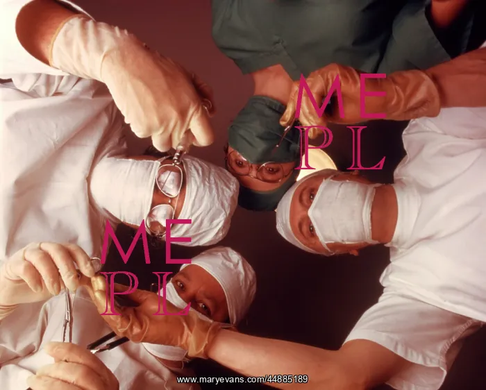  : 1970s 4 Person Surgical Team From
