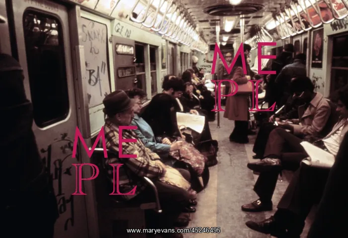 : 1970s America - Graffiti on a subway car : 1970s America - Graffiti on a subway car