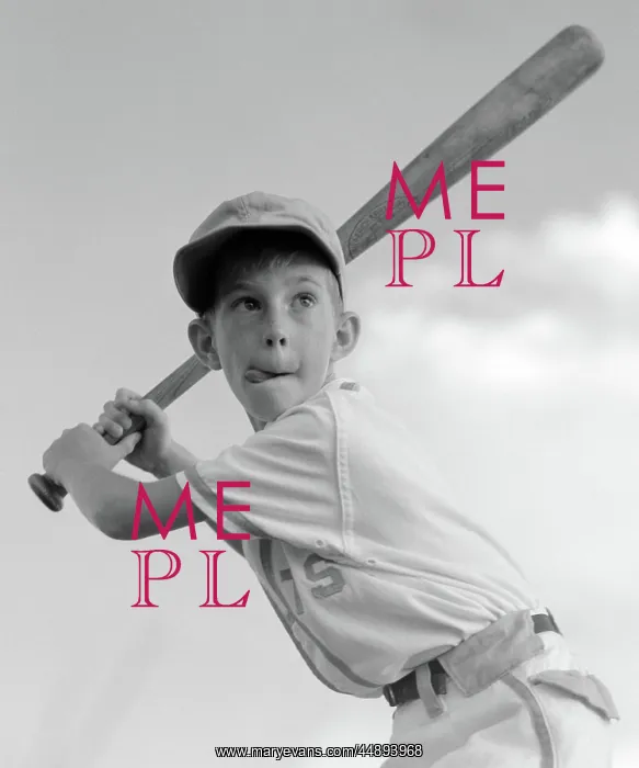 : 1970s BOY PLAYING BASEBALL HOLDING BAT READY : 1970s BOY PLAYING BASEBALL HOLDING BAT READY