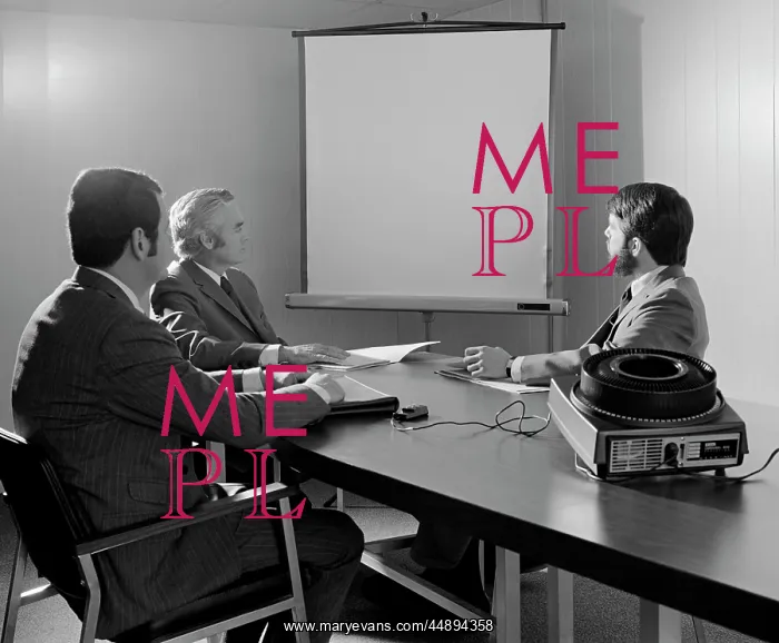  : 1970s THREE EXECUTIVE BUSINESSMEN CONFERENCE