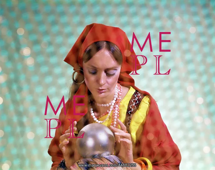 : 1970s Gypsy Woman Looking Into : 1970s Gypsy Woman Looking Into