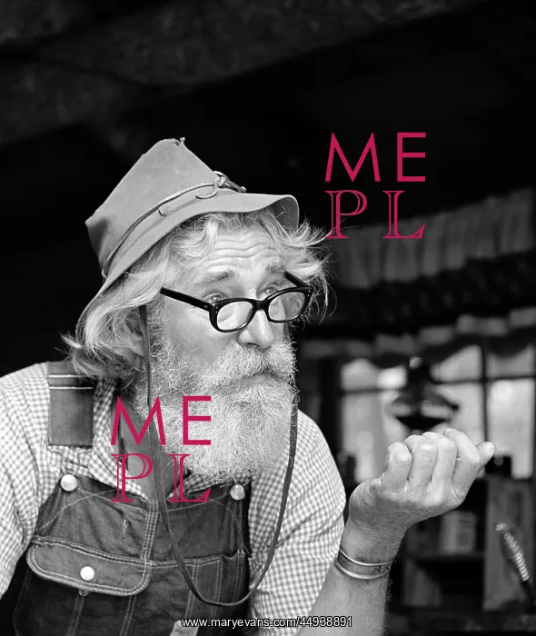 : 1970s Older Man Hillbilly Character : 1970s Older Man Hillbilly Character