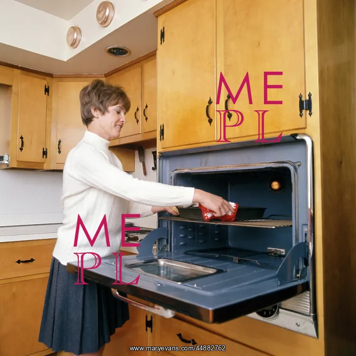  : 1970s Smiling Housewife In Kitchen