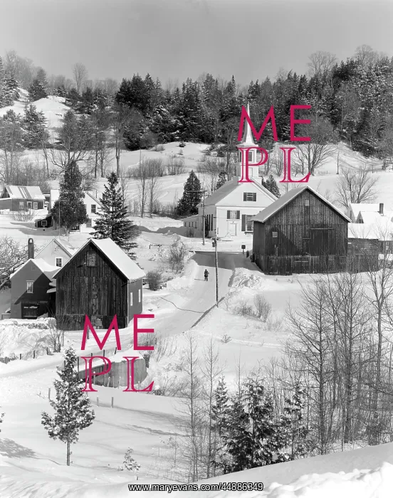  : 1970s Winter Scenic Of Waits River