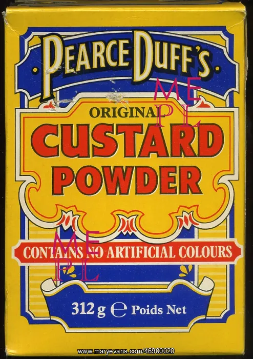 : 1980s, 1990s, packaging, Pearce Duff custard : 1980s, 1990s, packaging, Pearce Duff custard