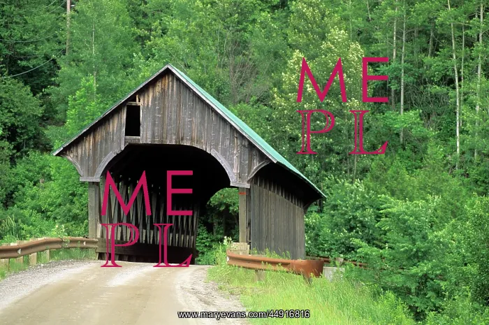 : 1990s COVERED BRIDGE COVENTRY, VERMONT : 1990s COVERED BRIDGE COVENTRY, VERMONT