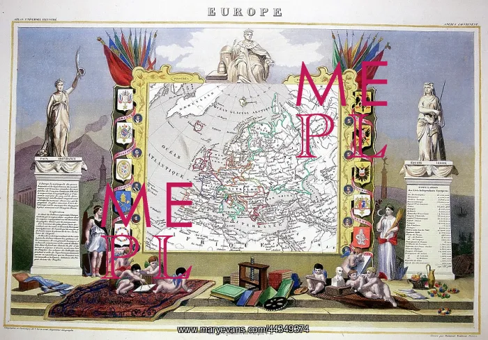  : 19th century Map of Europe