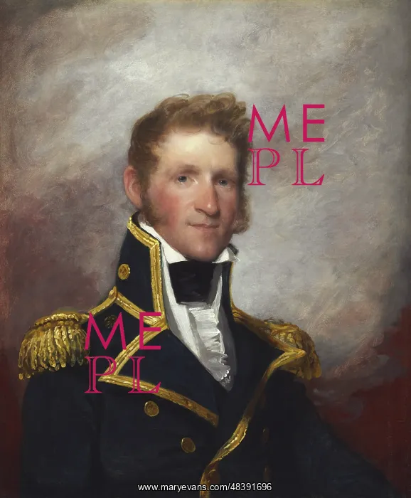 : 19th century painting of Commodore Thomas Macdonough : 19th century painting of Commodore Thomas Macdonough