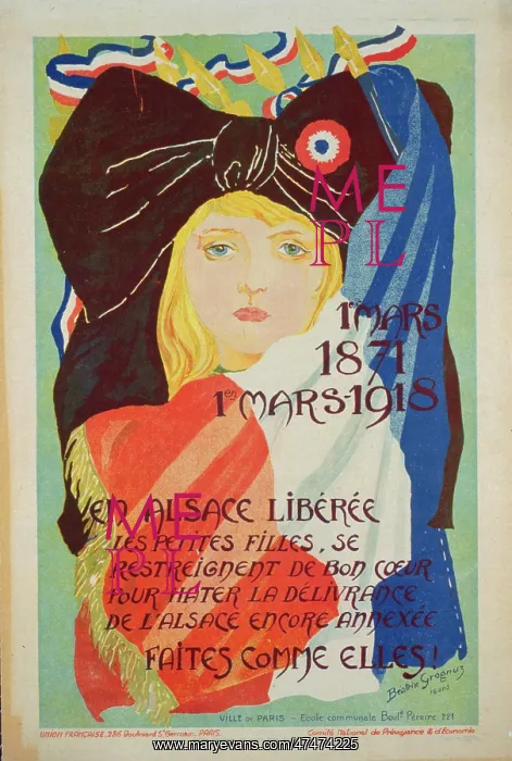 : 1er mars, 1871, 1er mars, 1918. En Alsace liberee les petite : 1er mars, 1871, 1er mars, 1918. En Alsace liberee les petite