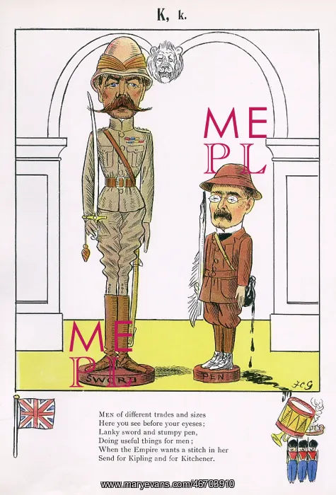 : 1st Earl Kitchener and Rudyard Kipling : 1st Earl Kitchener and Rudyard Kipling