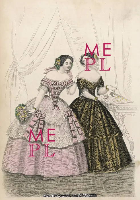 : 2 Dresses 1852 : 2 Dresses 1852