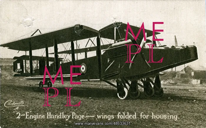 : 2-Engine Handly Paige Biplane, England : 2-Engine Handly Paige Biplane, England