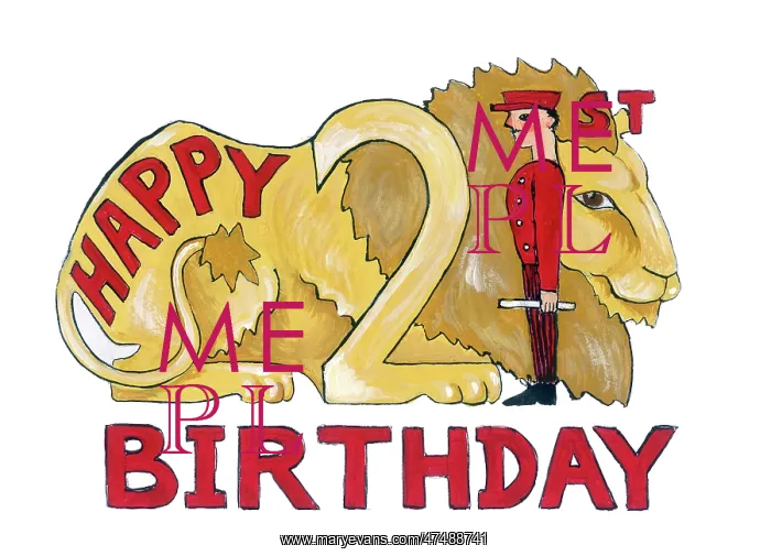 : 21st Birthday design with Lion : 21st Birthday design with Lion