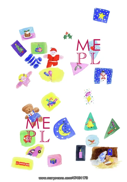 : 25 small images for Advent calendar windows : 25 small images for Advent calendar windows