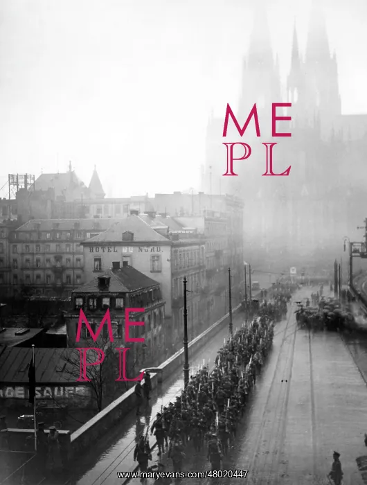 : 29th Division entering Cologne, Germany, WW1 : 29th Division entering Cologne, Germany, WW1