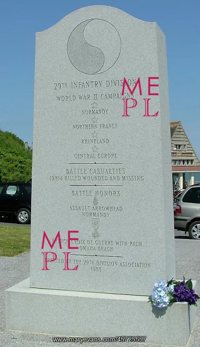 : US 29th Infantry Division Memorial Omaha Beach : US 29th Infantry Division Memorial Omaha Beach