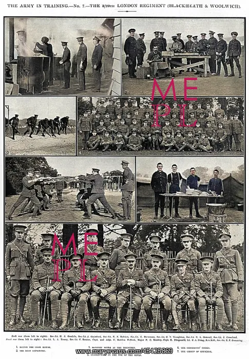 : 3 / 20th London Regiment (Blackheath & Woolwich) in training : 3 / 20th London Regiment (Blackheath & Woolwich) in training