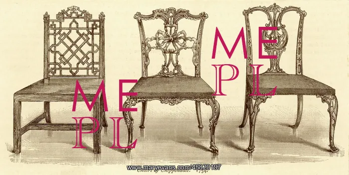  : 3 CHAIRS CHIPPENDALE