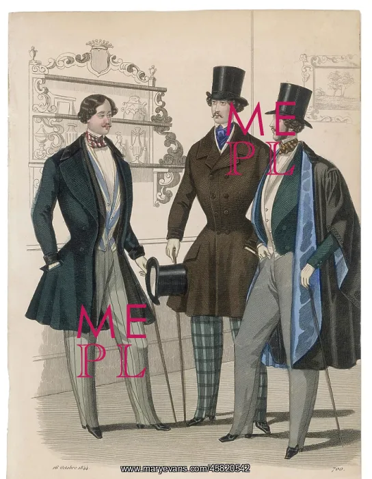 : 3 Elegant Men 1844 : 3 Elegant Men 1844